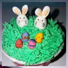 Conejos de pascua de Cupcakes Valencia