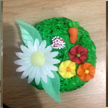 Flor en huerto de Cupcakes Valencia