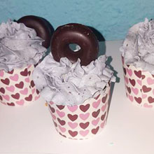 Donuts mojándose de Cupcakes Valencia